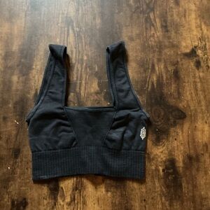 Black Sports Bra with Logo
